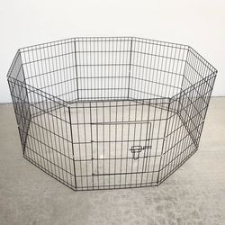 New In Box $44 Dog 8-Panel Playpen, Each Panel 30” Tall X 24” Wide Metal Pet Gate Exercise Fence Crate Kennel