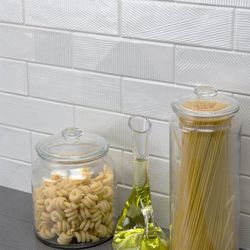 Fragments White  2x8 Tile By Equipe Ceramicas - Baroque Series