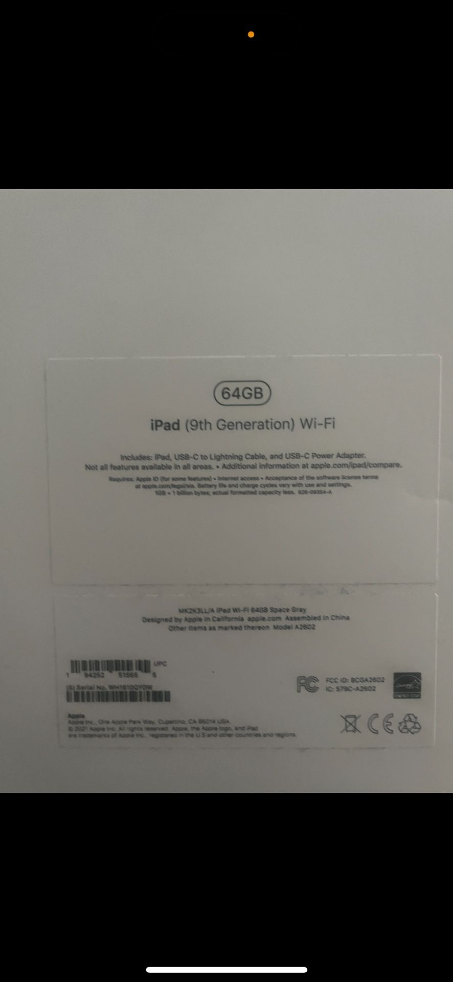 IPAD 9th Generation