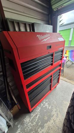 Milwaukee tool box with tools