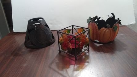 Pumpkin candle set