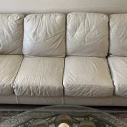 105" Leather couch
