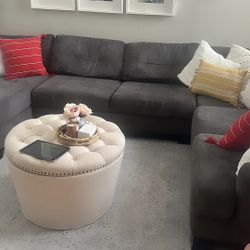 Large Grey Sectional For sale