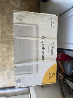 Brand new in box 10,000 BTU air conditioner!