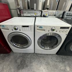 Lg Washing Machine & Electric Dryer 