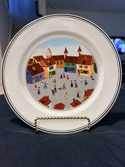 Set of 3 Villeroy & Boch "Design Naif" 8” Salad Plates - Perfect