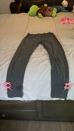 Grey pants with bows