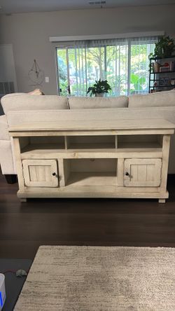 Solid wood entertainment center