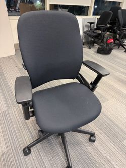 Haworth , black office chairs