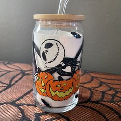 Jack Skellingtoon Glass Cup