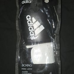 Adidas Hybrid 100 Boxing Gloves 12oz Black/White Sparring Gloves