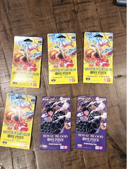 Lot Of 6x NEW One Piece TCG OP-15 Adventure on Kami's Island & OP-10 Royal blood
