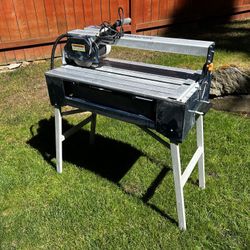 7 in. 1.5 HP Bridge Wet Cut Tile Saw with Stand 7 in. 1.5 HP Bridge Wet Cut Tile Saw with Stand