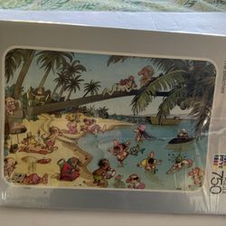 The Coup 750 Piece Jigsaw puzzle “ The Beachies". 