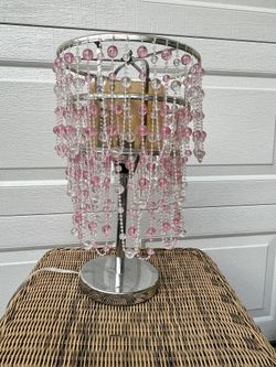Vintage Beaded Lamp