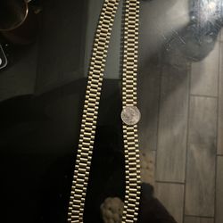 10k Gold Huge Rolex Chain 65grams 