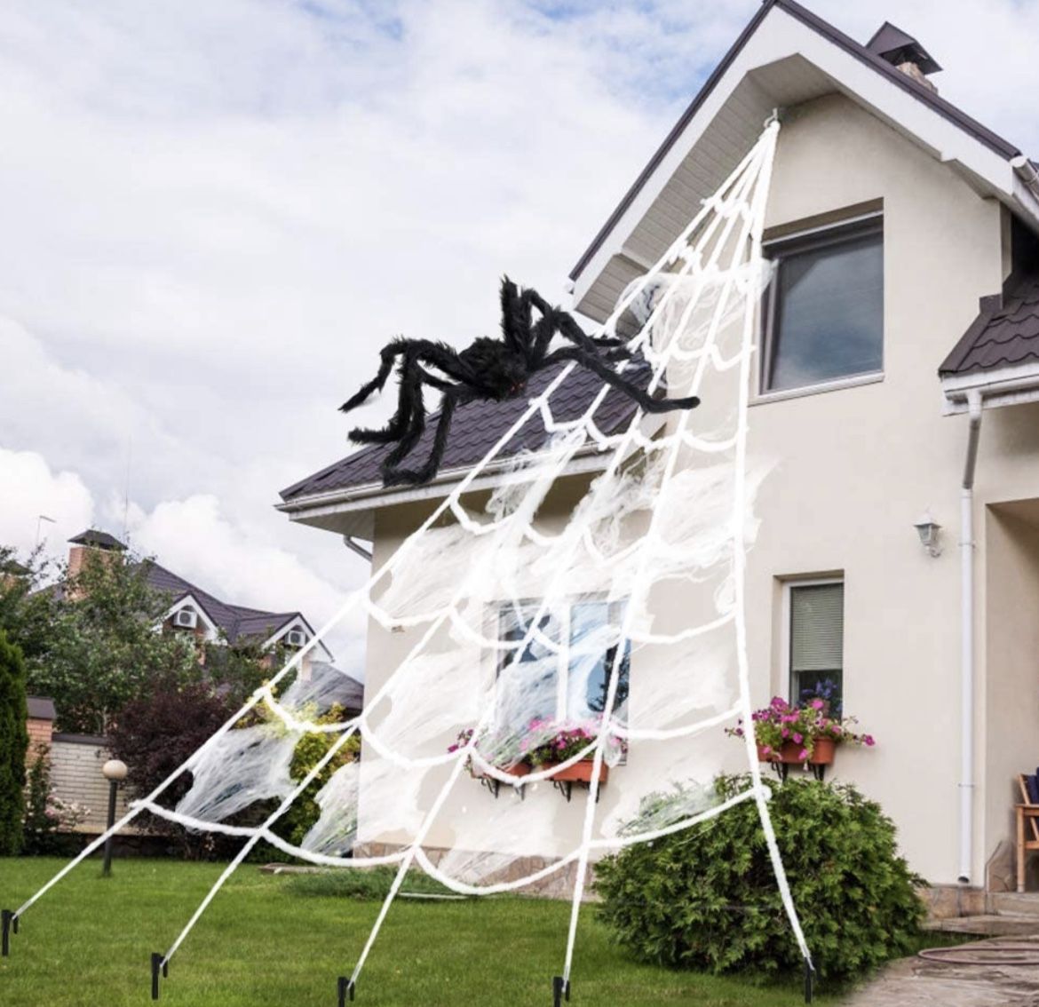 Spider Web Halloween Decorations, 16 ×15 Feet 