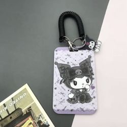 Kuromi Card Holder Keychain 