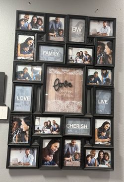 Hanging picture collage