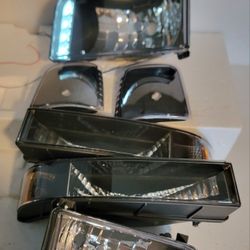 92-96 Ford F150-F350 92-96 Bronco LED Headlights Luces Micas Calaveras Faros Faroles Focos