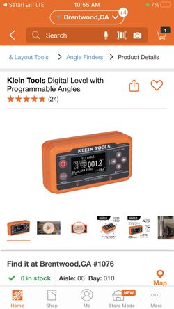 Klein Tools Digital Level with Programmable Angles