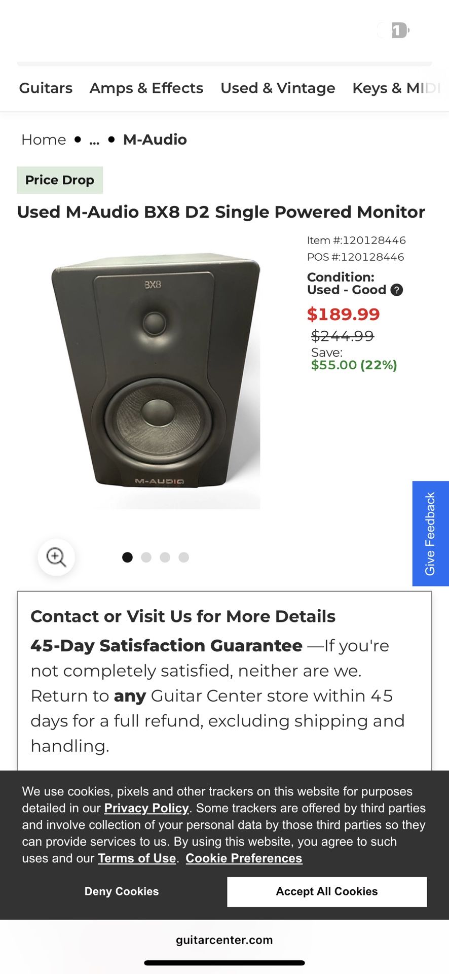 M-audio 8 Speakers