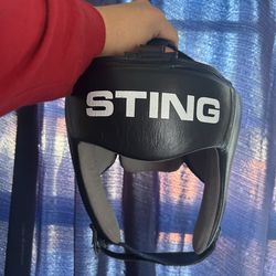 Boxing Black Large Sting Head Gear