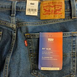 x3 Pairs Of New Levi's. x2 511s And x1 501s.