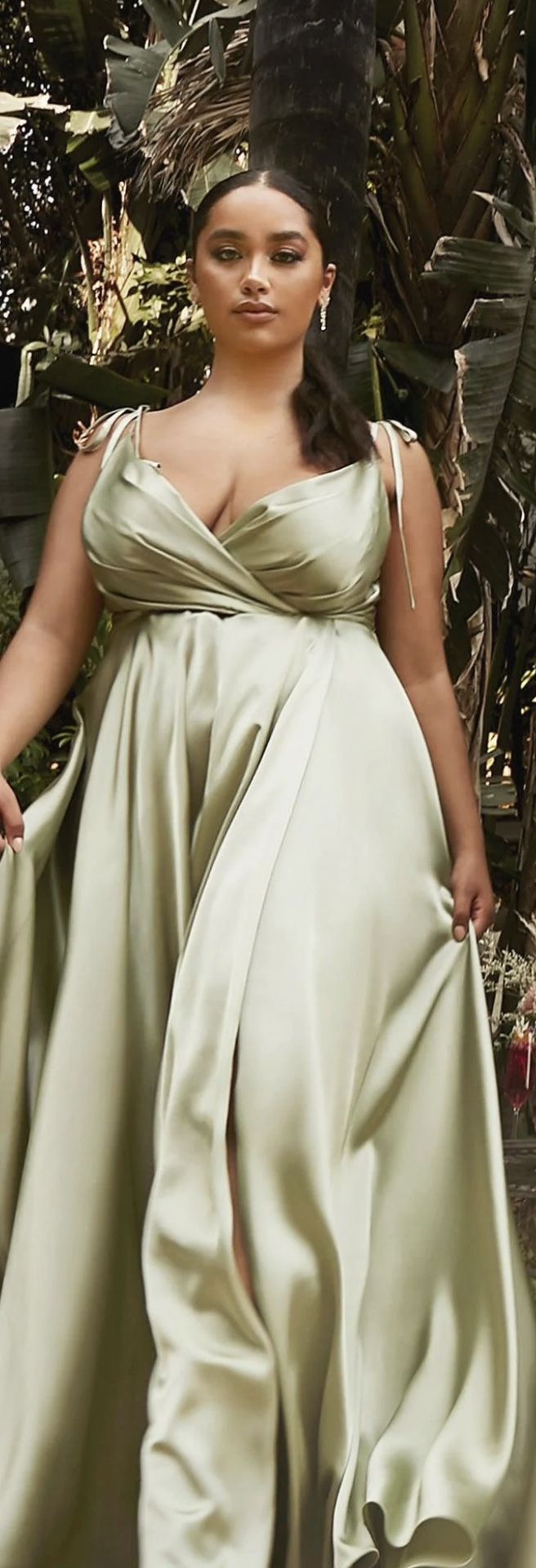 Cinderella Divine Long Prom Formal Dress Satin 