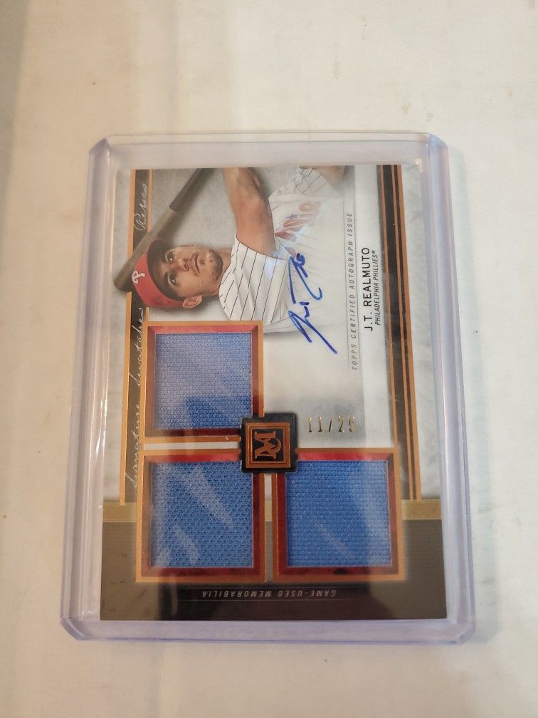 Topps Museum Collection 11/25 JT Realmuto Catcher For Philadelphia Phillies GREAT Player 