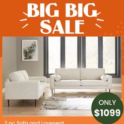 2 Pc Sofa And Loveseat 