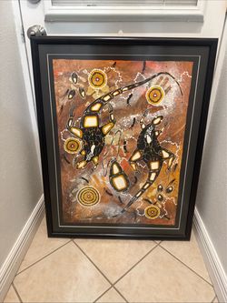 Framed Aboriginal Style Art Print