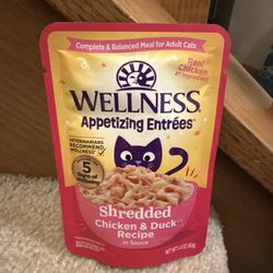 Wellness Appetizing Entrées Cat Food new .75