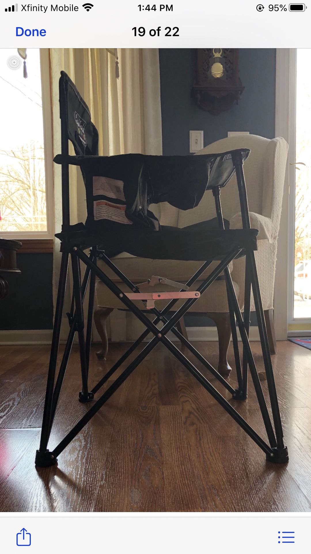 Camping high chair