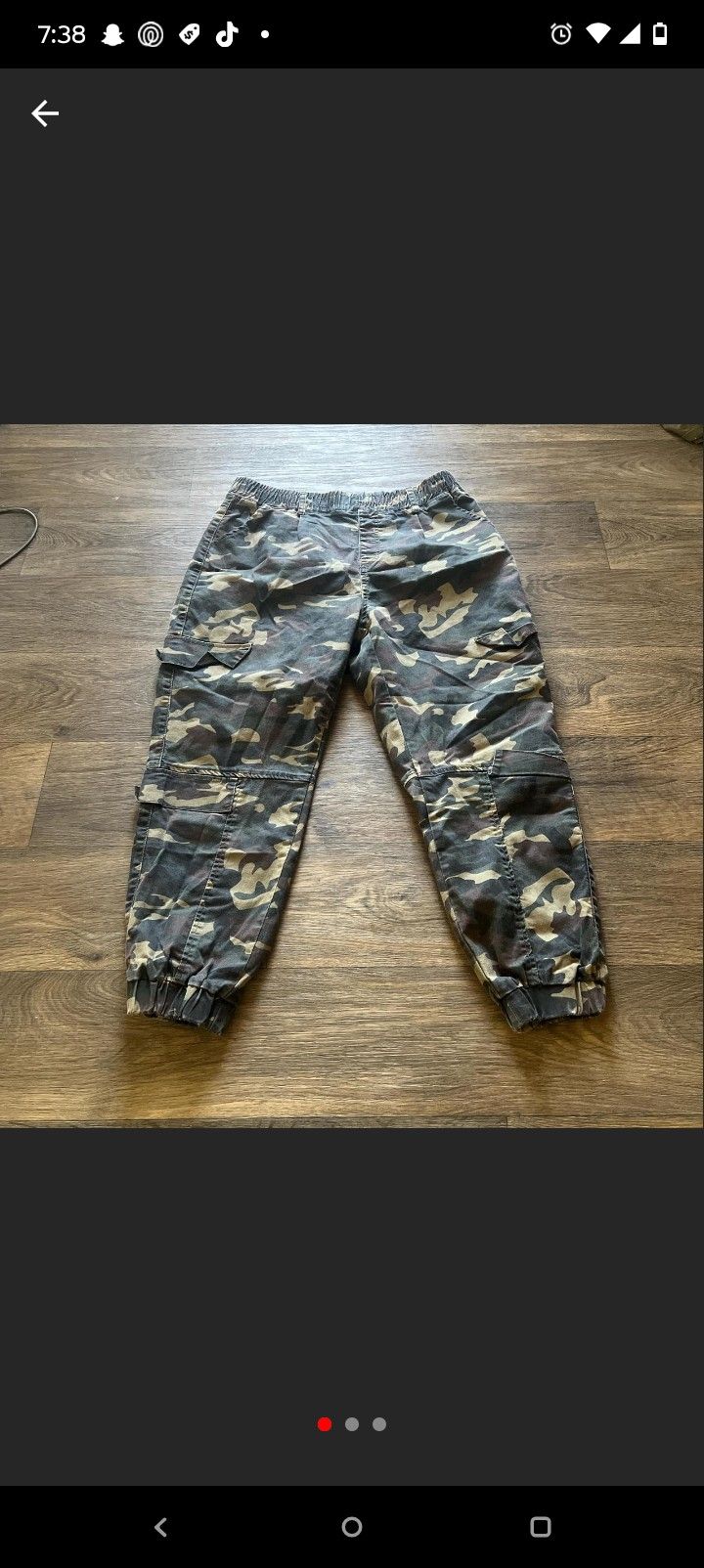 Y2k Camo Cargo pants