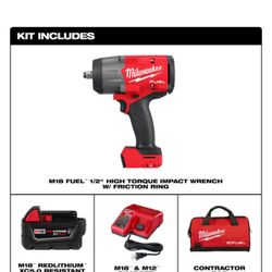 Milwaukee M18 Fuel 18v 1/2 Impact Wrench