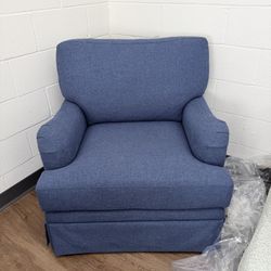 Navy Blue Swivel Chair 