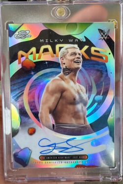 2026 Topps Chrome Cosmic WWE Cody Rhodes Autograph Card