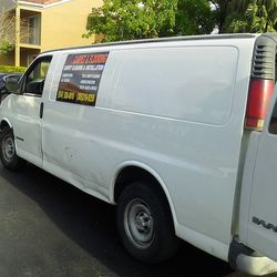 White Commercial Van & Prochem Legend Professional  Carpet Cleaning