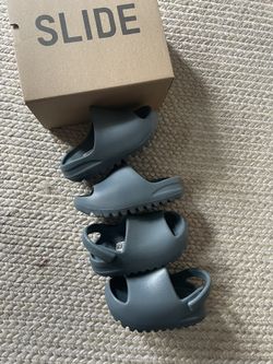 Yeezy Slides Slate Marine Kids and Infant Sizes In Description