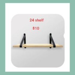 Brand New Shelves  24" Wood 