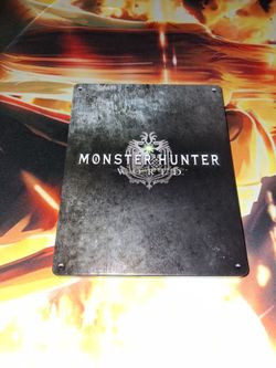 PS4 MONSTER HUNTER WORLD STEELBOOK CASE ONLY, NO GAME...VERY GOOD CONDITION...ADULT OWNED AND KEPT IN A SMOKE FREE HOME...$25 OBO...