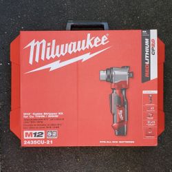 MILWAUKEE M12 12V CORDLESS CABLE STRIPPER KIT FOR Cu THHN/XHHW WIRE 
