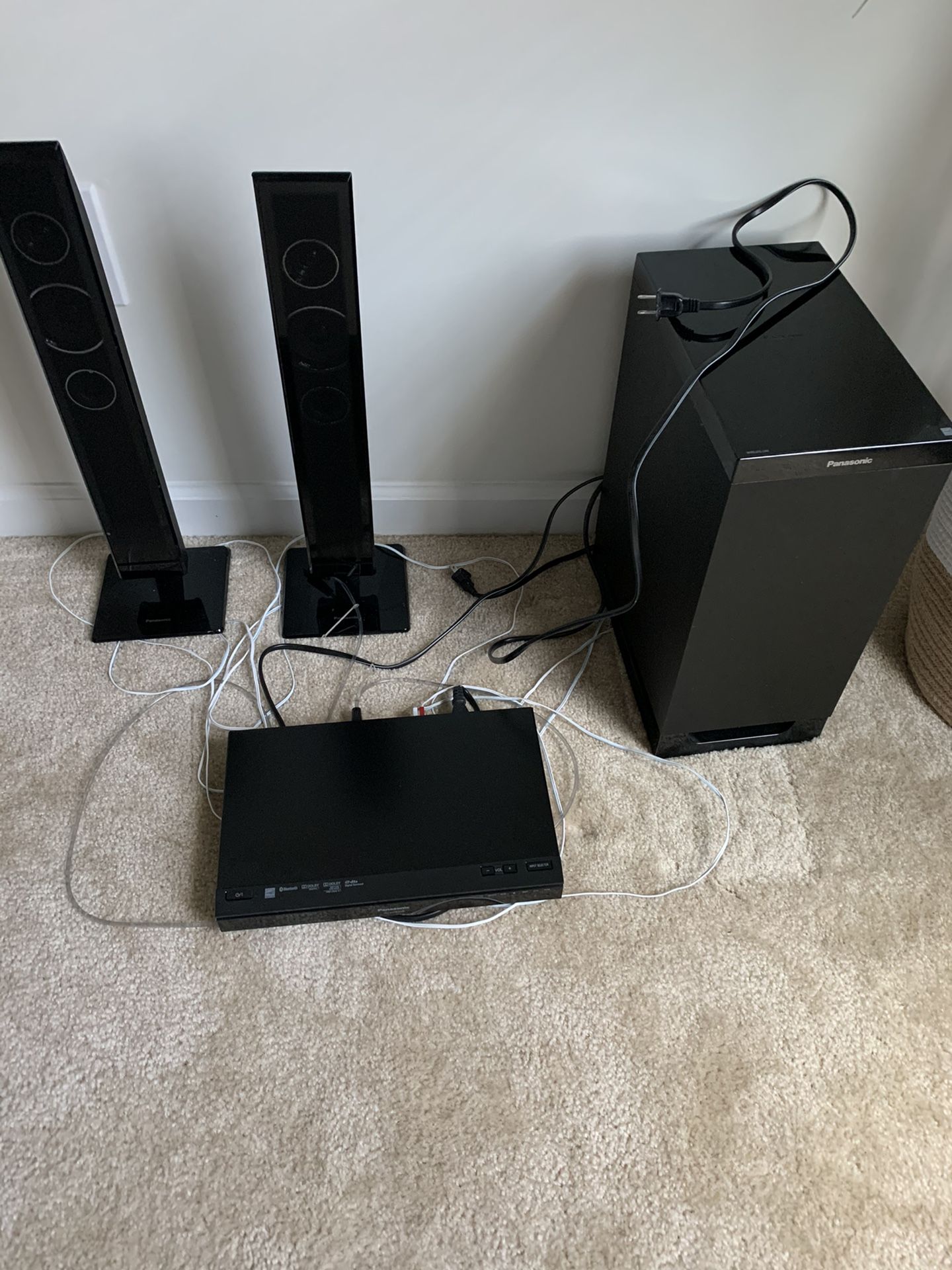 Panasonic Home Theatre Speakers and Subwoofer System for Sale in Chapel