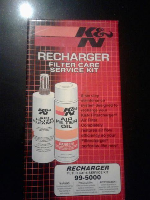 K&N recharged filter care service kit