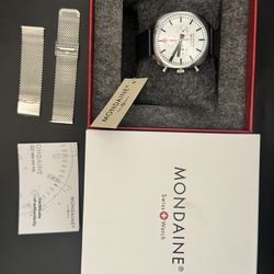 Mondaine Grand Cushion 41mm Wristwatch | Stainles