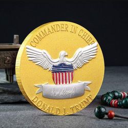 New Coin Trump Gold Plated.