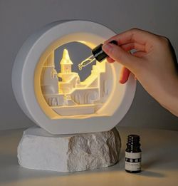 **Plaster Aroma Diffuser Lamp | Scented Stone Decor | Birthday Gift | Christmas Gift
