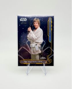 2024 Topps Chrome Star Wars Luke Skywalker RA-2 Gold Refractor 25/50 Mark Hamill