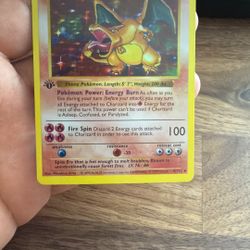 Charizard Holo – 1st Edition Shadowless 4/102 – Near Mint – 1999 Base Set Vintage Pokémon